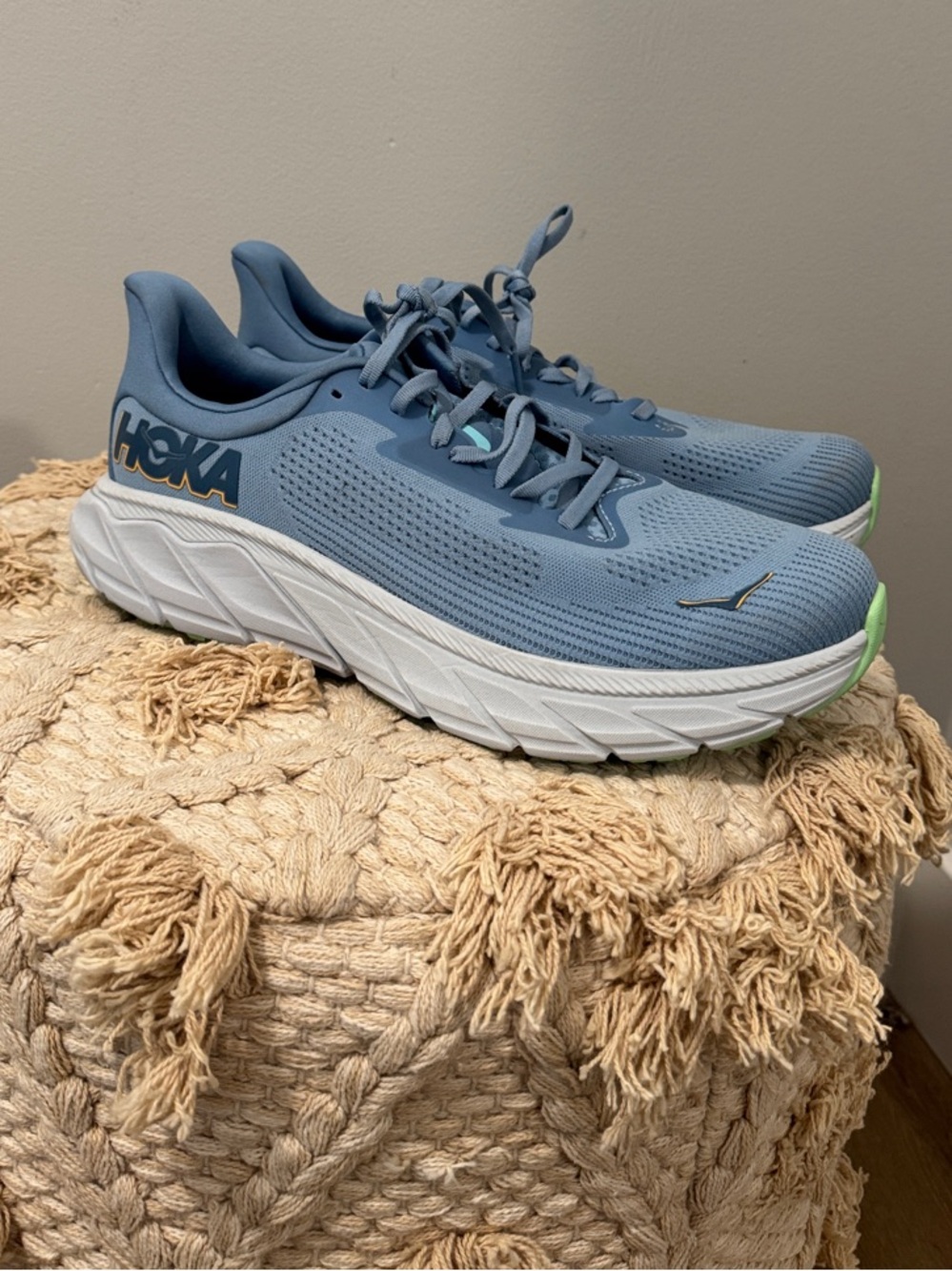 Hoka Blue Running Sneakers with White Midsole